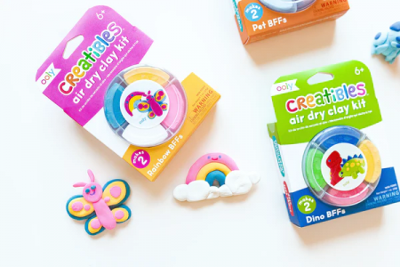 Plastilina cu uscare la aer - Dino, Creatibles, set DIY 4 culori [2]