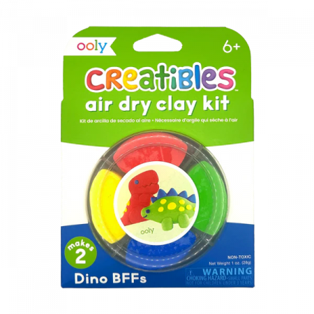 Jucarii de Indemanare - Plastilina cu uscare la aer - Dino, Creatibles, set DIY 4 culori