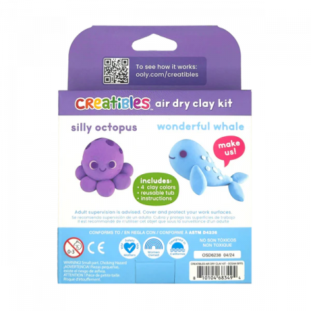 Plastilina cu uscare la aer - Ocean, Creatibles, set DIY 4 culori [2]
