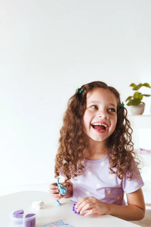 Plastilina cu uscare la aer - Rainbow, Creatibles, set DIY 4 culori [6]