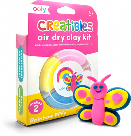 Plastilină - Plastilina cu uscare la aer - Rainbow, Creatibles, set DIY 4 culori