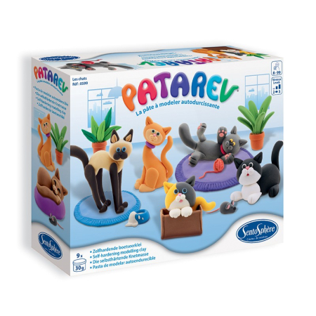Jucarii creative - Plastilina Patarev - Pisici - Sentosphere