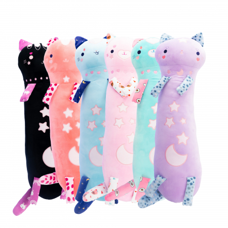 Pluș Momomi Kurai – 80 cm, Pisicuță stil kawaii [1]