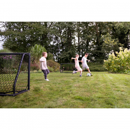 Poartă de fotbal din aluminiu, Scala, 120x80cm - negru, Exit Toys [2]