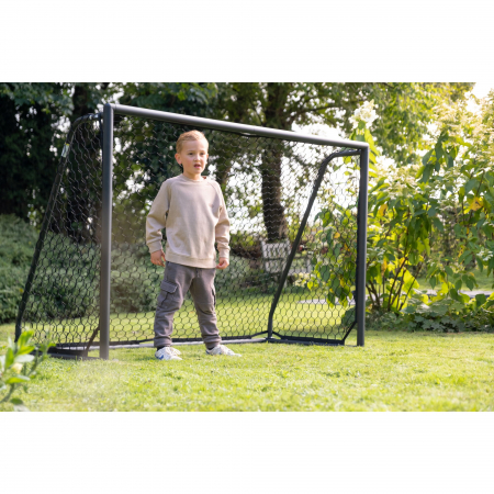 Poartă de fotbal din aluminiu, Scala, 180x120cm - negru, Exit Toys [1]