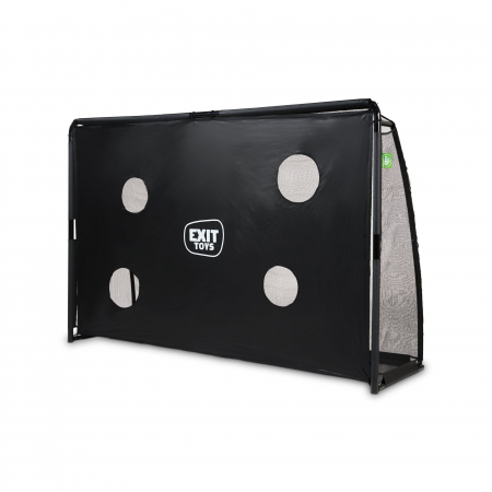 Poartă de fotbal din oțel, Finta, 300x200cm - negru, Exit Toys [1]