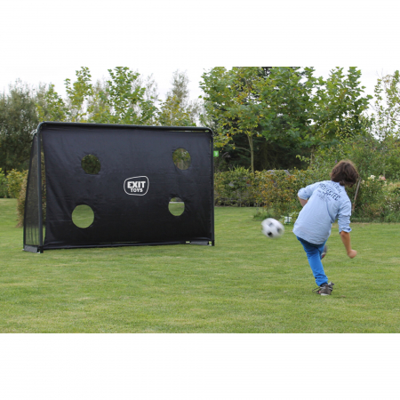 Poartă de fotbal din oțel, Finta, 300x200cm - negru, Exit Toys [10]