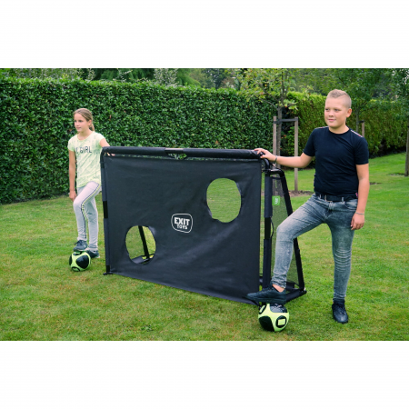 Poartă de fotbal din oțel, Maestro 180x120cm - negru, Exit Toys [12]