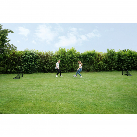 Poartă de fotbal din oțel, Pico, 90x60cm (set de 2 bucăți) - negru, Exit Toys [6]