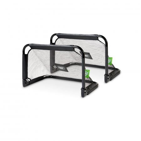Jucarii de exterior - Poartă de fotbal din oțel, Pico, 90x60cm (set de 2 bucăți) - negru, Exit Toys