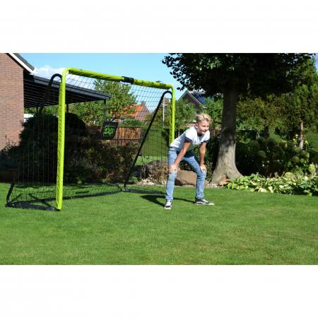 Poartă de fotbal din oțel, Tempo, 240x160cm - verde/negru, Exit Toys [5]