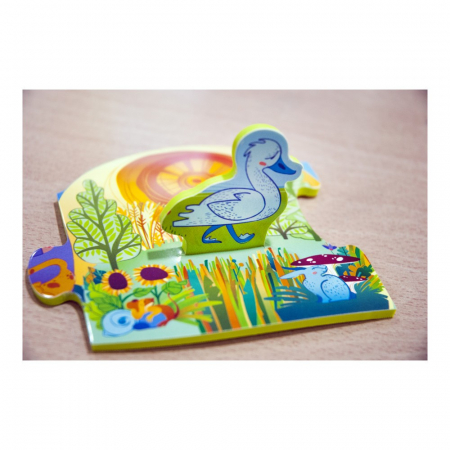 Poveste puzzle Ratusca cea urata - Miniland [3]