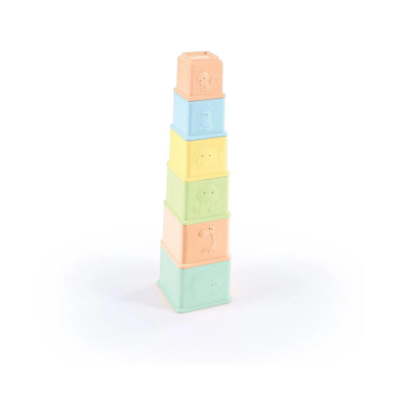 Jucarii de Indemanare - Primul meu turnulet - Pastel (6 piese)