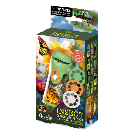 19 cm0.085 kg3-5 ani - Proiector tip lanterna - Descopera insecte