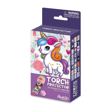 19 cm0.085 kg3-5 ani - Proiector tip lanterna - Magia unicornilor