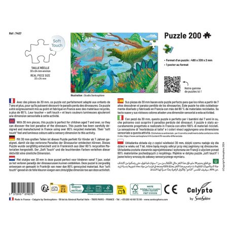 Puzzle 200 Piese - Dinozauri - Sentosphere [3]