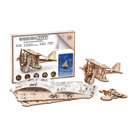 Puzzle 3D Avion - Kit model mecanic [6]