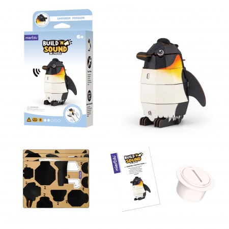 Puzzle 3D cu sunete - Pinguin, Build 'n' Sound [4]
