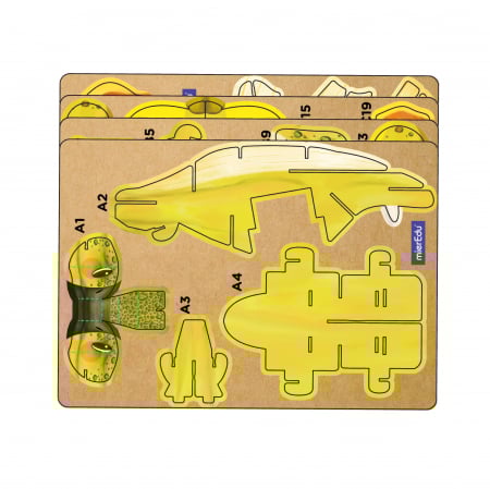 Puzzle 3D cu sunete - Stegosaurus, Build 'n' Sound [5]