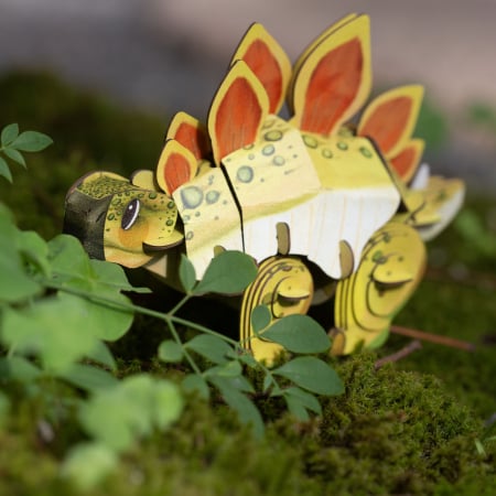 Puzzle 3D cu sunete - Stegosaurus, Build 'n' Sound [3]