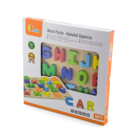 Puzzle - Puzzle 3D Litere mari, Viga