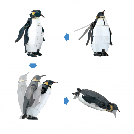 Puzzle 3D reglabil - Pinguin Imperial (deluxe) [5]