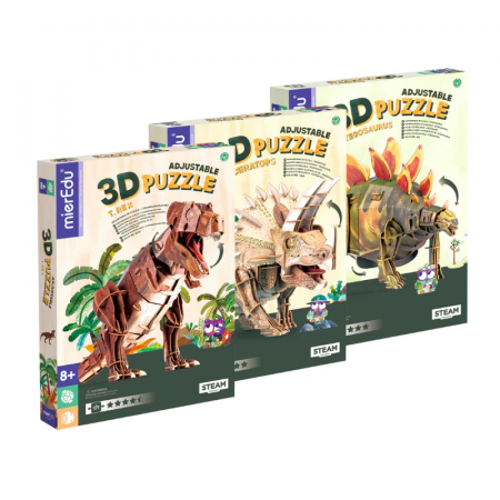 Puzzle 3D reglabil - STEGOSAURUS (deluxe) [4]