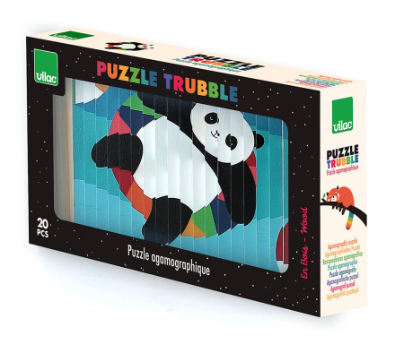 Puzzle - Puzzle 4D din lemn - Animale - Vilac
