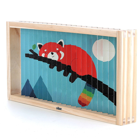 Puzzle 4D din lemn - Animale - Vilac [2]