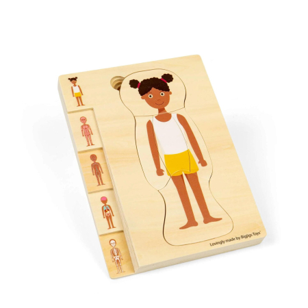 Puzzle anatomic din lemn - Fetita [3]