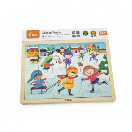 Puzzle anotimpuri, Iarna, 24 piese Viga [1]