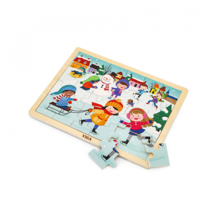 Puzzle anotimpuri, Iarna, 24 piese Viga [3]