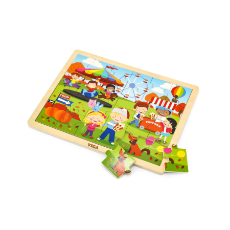 Puzzle - Puzzle anotimpuri, Toamna, 24 piese, Viga