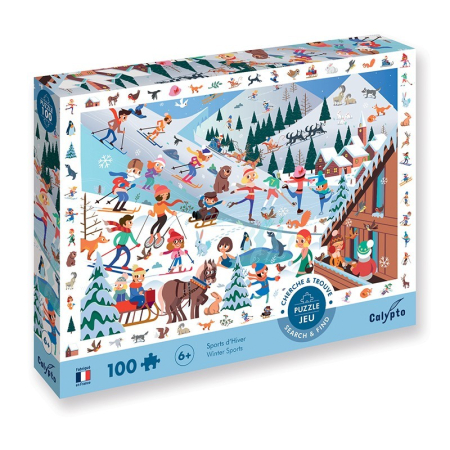 Varsta 7-10 ani - Puzzle Carton 100 Piese - La munte - Sentosphere