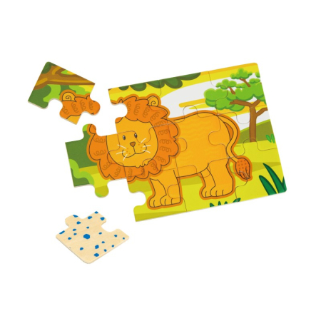 Puzzle conectabil 4 in 1 - Jungla, Viga [2]