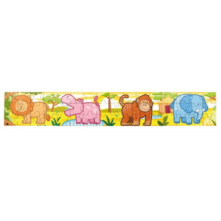 Puzzle conectabil 4 in 1 - Jungla, Viga [8]