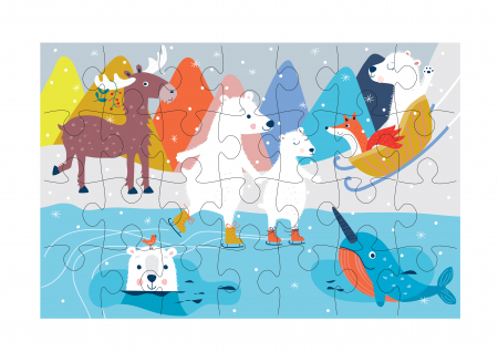 Puzzle cu 28 de piese  -Polar [1]