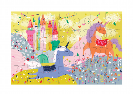 Puzzle cu 28 de piese  - Unicorn [1]