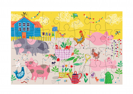 Puzzle cu 28 de piese  - Ferma [1]