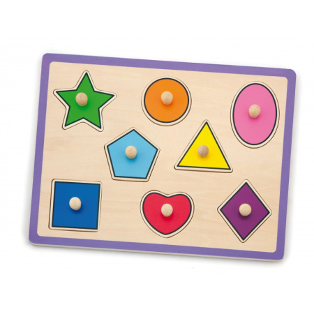 Puzzle cu maner - forme geometrice [1]