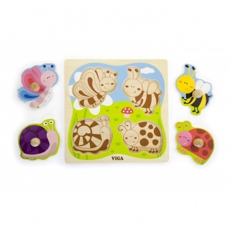 Puzzle cu manere Insecte, Viga [2]