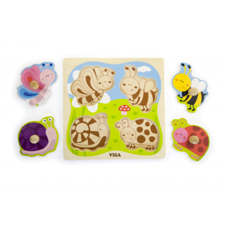 Puzzle cu manere Insecte, Viga [1]