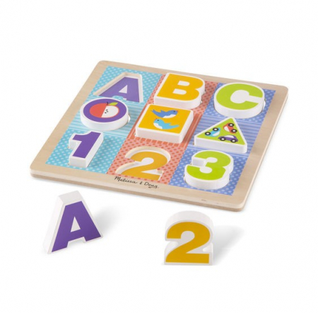 Puzzle cu piese mari pentru belelusi Melissa and Doug [4]