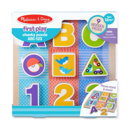 Jucarii 0-2 ani - Puzzle cu piese mari pentru belelusi Melissa and Doug