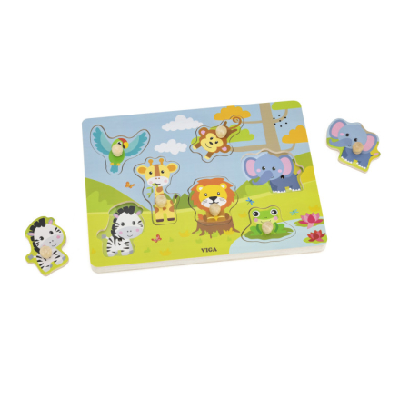 Puzzle - Puzzle cu sunete Animale din Jungla