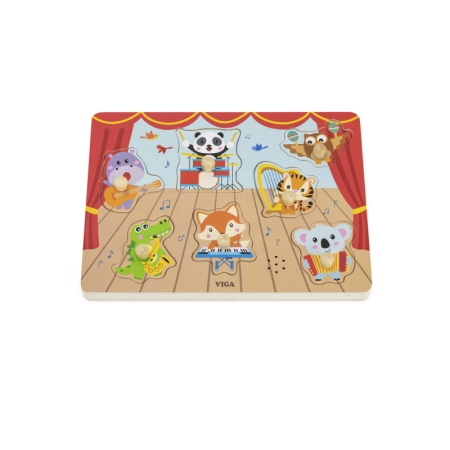Puzzle cu Sunete Concert Muzical, Viga [1]