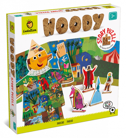 Jucarii Educative - PUZZLE DE LEMN – POVESTI: PINOCCHIO