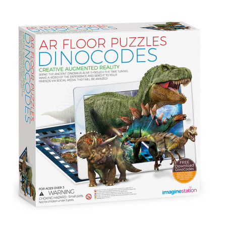 Cadouri Baieti - Puzzle de podea cu realitate augmentata AR - Dinozauri
