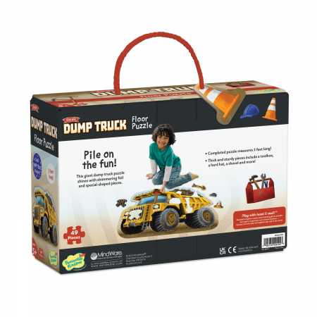 Puzzle de podea in forma de basculanta, Dump Truck Floor Puzzle [2]