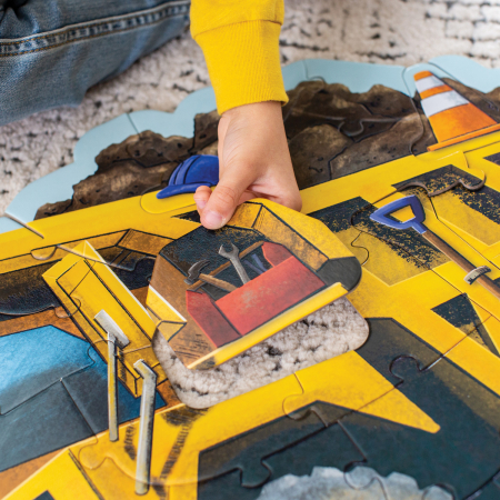 Puzzle de podea in forma de basculanta, Dump Truck Floor Puzzle [4]